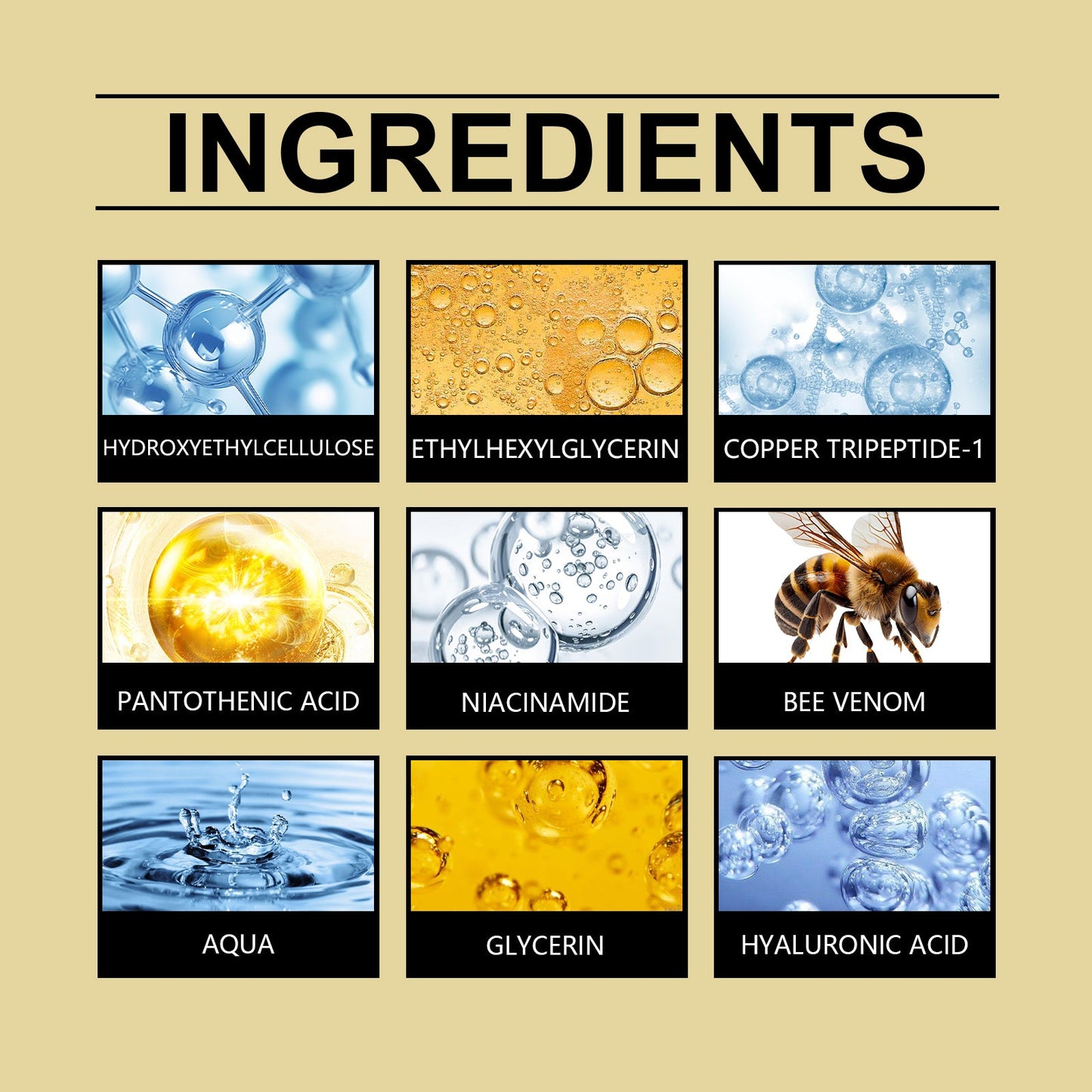 Hoygi Bee Venom Facial Care Capsules Nourishing and moisturizing capsules to improve skin's youthful vitality and firmness