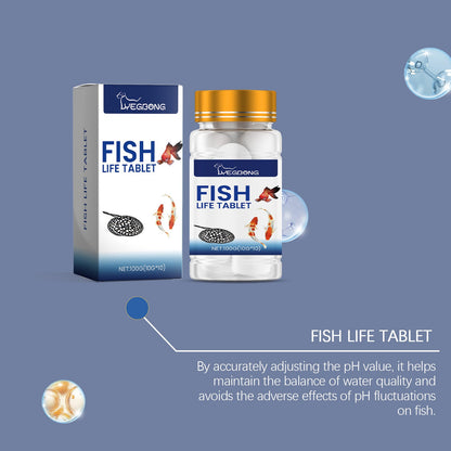 Yegbong Salt tablets for ornamental fish aquariums Aquarium salt, special fish salt for ornamental fish, salt tablets for fish keeping, mineral salt