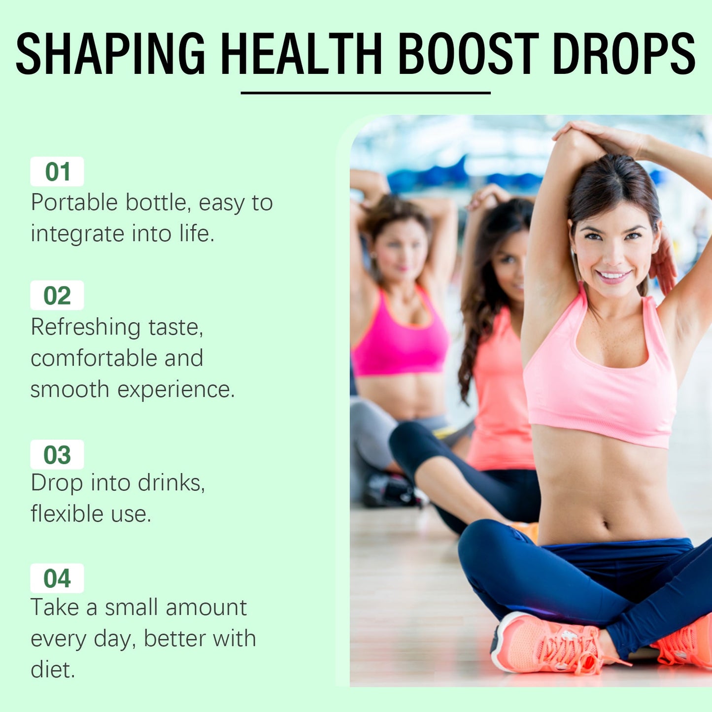 Docteat Body Care Drops Plant-based ingredients gently protect and balance the body, dietary supplement for managing your figure