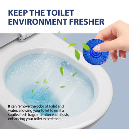 Jue-Fish Toilet cleaning tablets Household Toilet Cleaner for Descaling, Deodorizing, Stain Removal, and Fresh Scent Toilet Cleaning Tablets