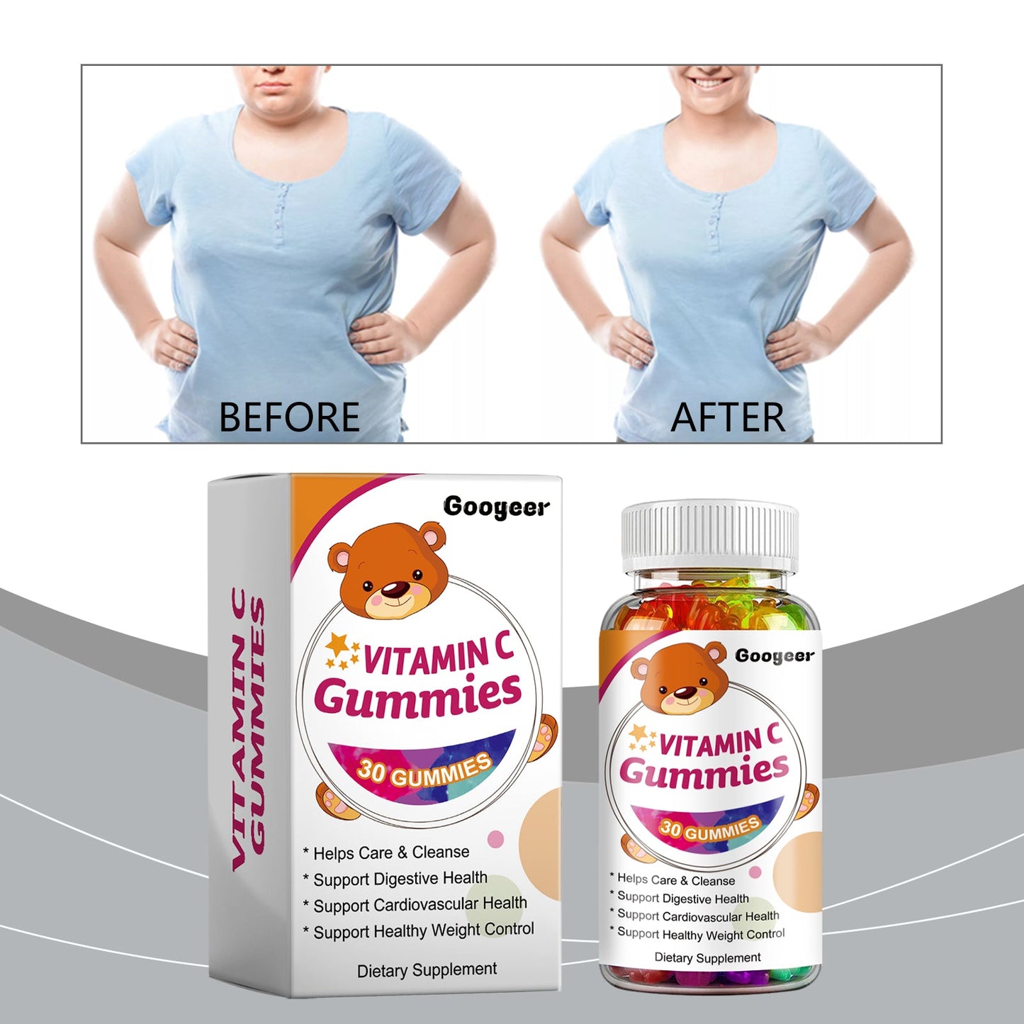 Googeer Ketogenic Fat Burning Gummies Vitamin C Gummy Body Treatment