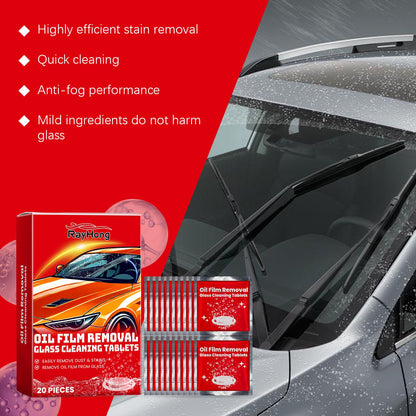 Rayhong Windshield cleaning effervescent tablets Car window glass stain and water mark waterproof cleaning tablets
