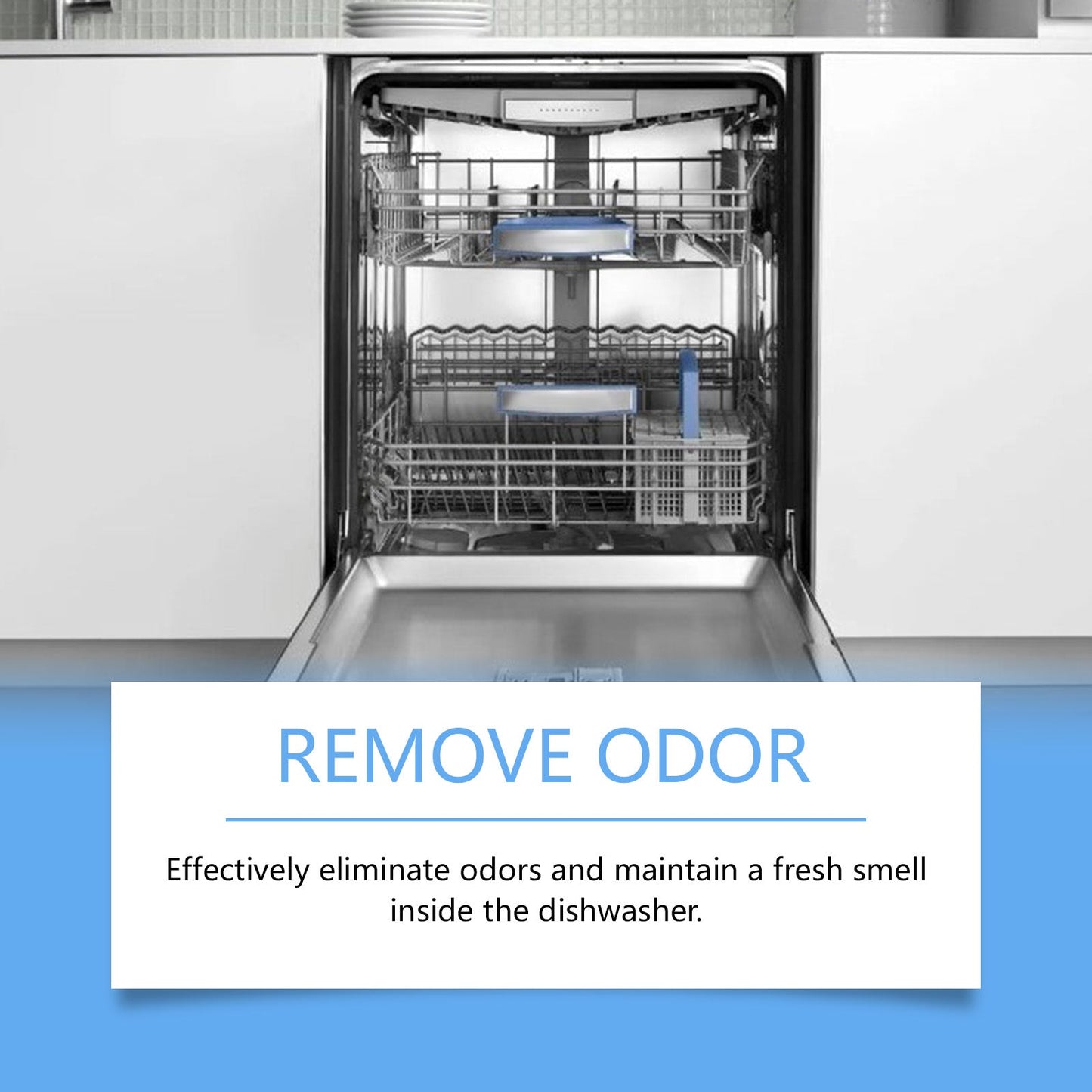 Jaysuing Dishwasher cleaning tablets Removes oil, dirt, and grime from household kitchen dishwashers and eliminates odors