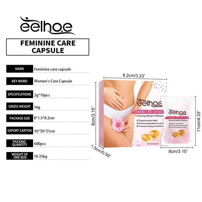 EELHOE Women's Care Capsules Gentle cleansing, itch and odor relief, moisturizing and caring for women's body care capsules
