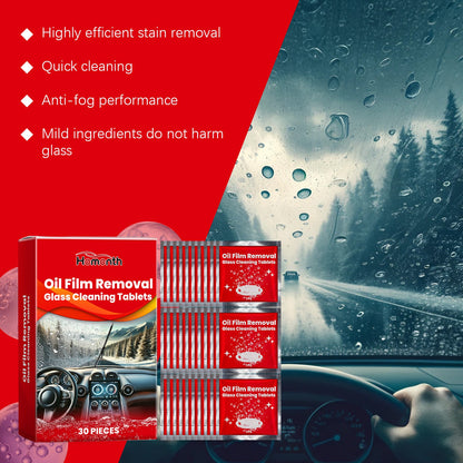 Homonth Car windshield effervescent tablets, car window rainproof, waterproof, anti-fog, cleaning car glass effervescent tablets
