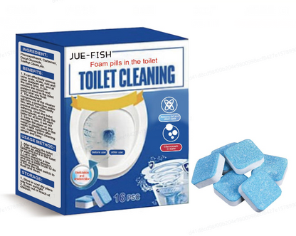 Jue-Fish Toilet Effervescent Tablets Toilet decontamination, urine stain removal, deodorizing and fragrance-retaining toilet cleaning effervescent tablets