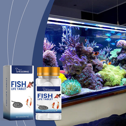 Yegbong Salt tablets for ornamental fish aquariums Aquarium salt, special fish salt for ornamental fish, salt tablets for fish keeping, mineral salt