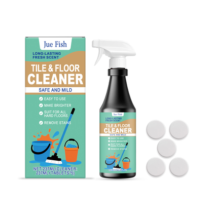 Jue Fish Floor Cleaner Stain-removing and brightening gentle formula household floor shine maintenance cleaner