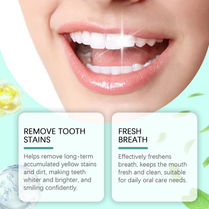 Oralhoe Cleaning toothpaste tablets Convenient, fresh, cleans teeth stains and yellowing, reduces bad odor, provides long-lasting protection