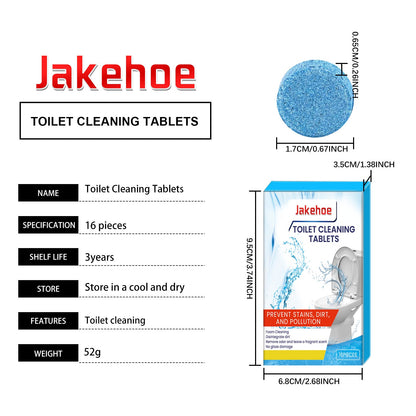 Jakehoe Toilet cleaning tablets Bathroom Toilet Deodorizer, Stain Remover, Descaler, Cleaning Bubble Tablets
