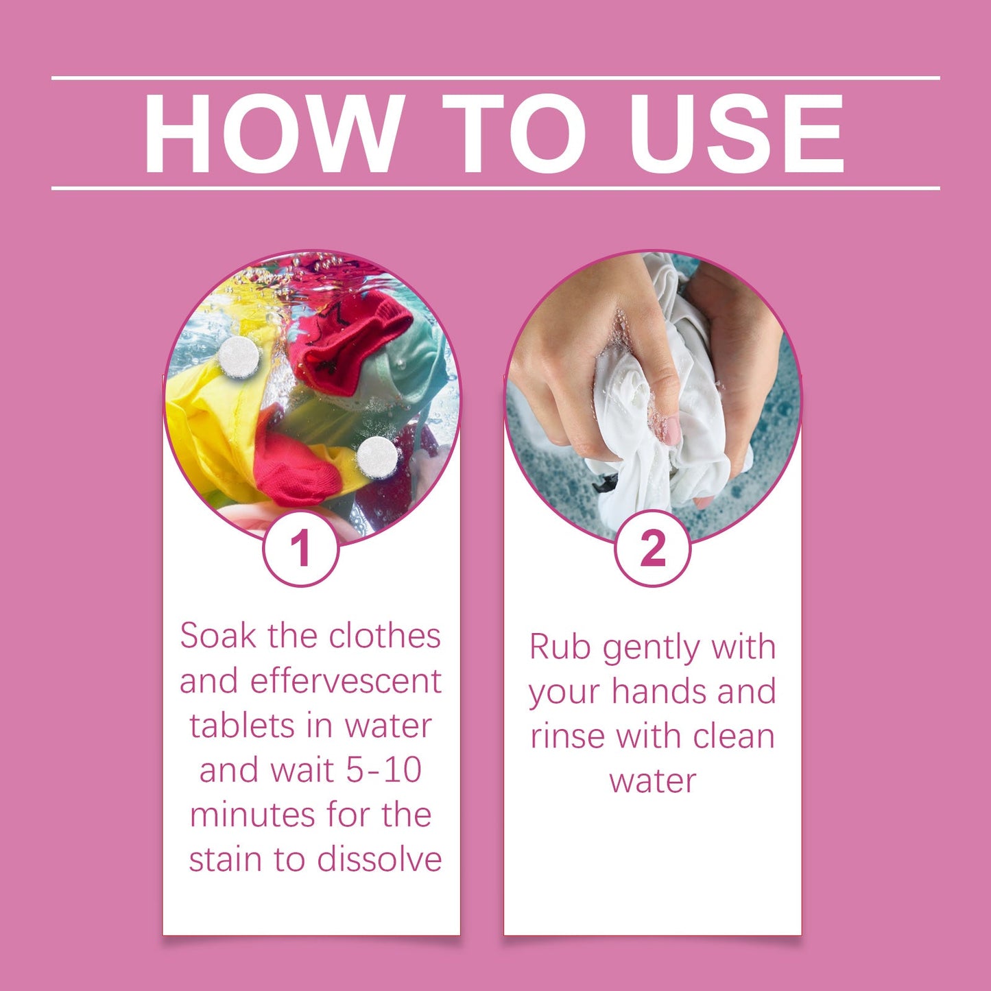 Jakehoe Clothing Stain Removal Effervescent Tablets Biological Enzyme Explosive Salt Laundry Cleaning and Stain Removal Effervescent Tablets