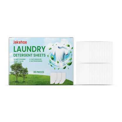 Jakehoe Laundry tablets Convenient household laundry sheets for cleaning and stain removal, protecting fabrics and leaving a long-lasting fragrance