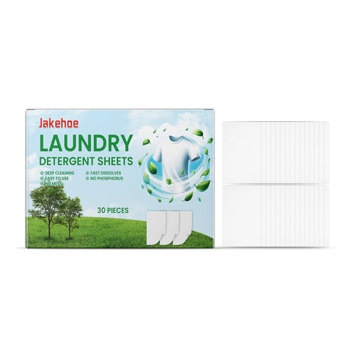 Jakehoe Laundry tablets Convenient household laundry sheets for cleaning and stain removal, protecting fabrics and leaving a long-lasting fragrance