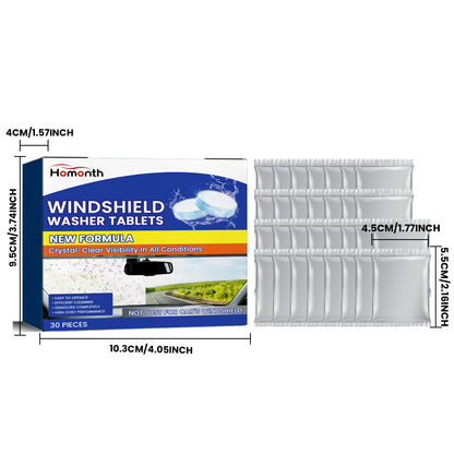 Homonth Windshield cleaning tablets Multifunctional cleaning agent for car glass renovation, decontamination, and anti-fog maintenance