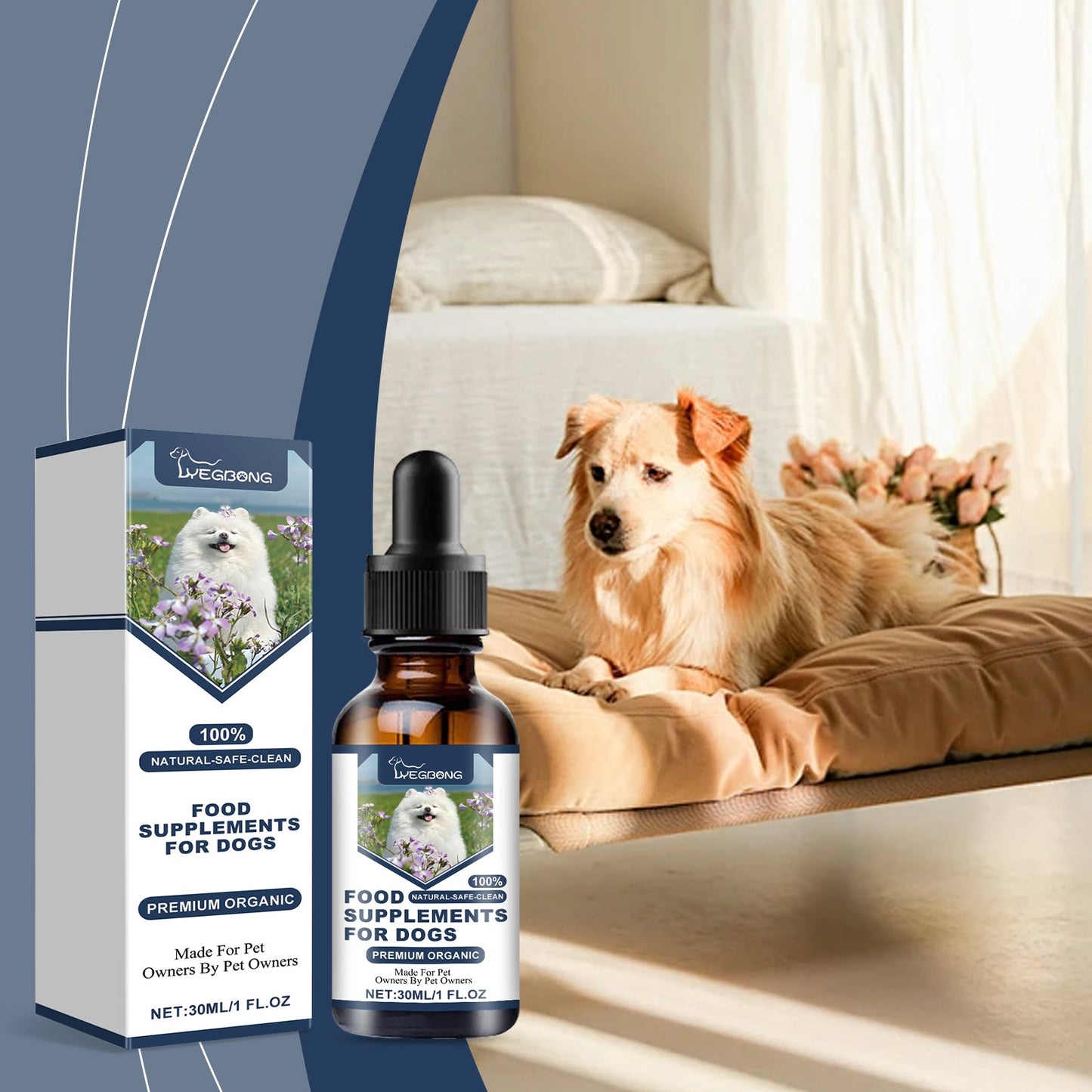 Yegbong Food supplements for dogs Immune-boosting dietary supplement to promote dog vitality and health