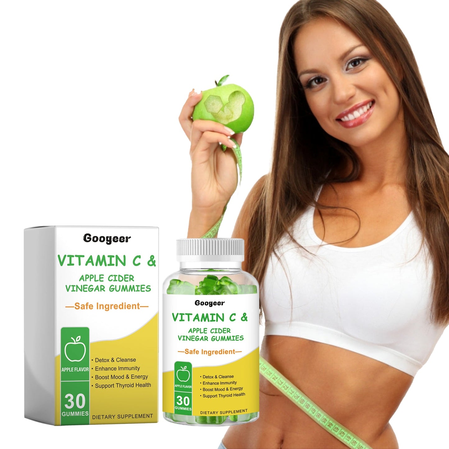 Googeer Vitamin C Apple Vinegar Soft Candy