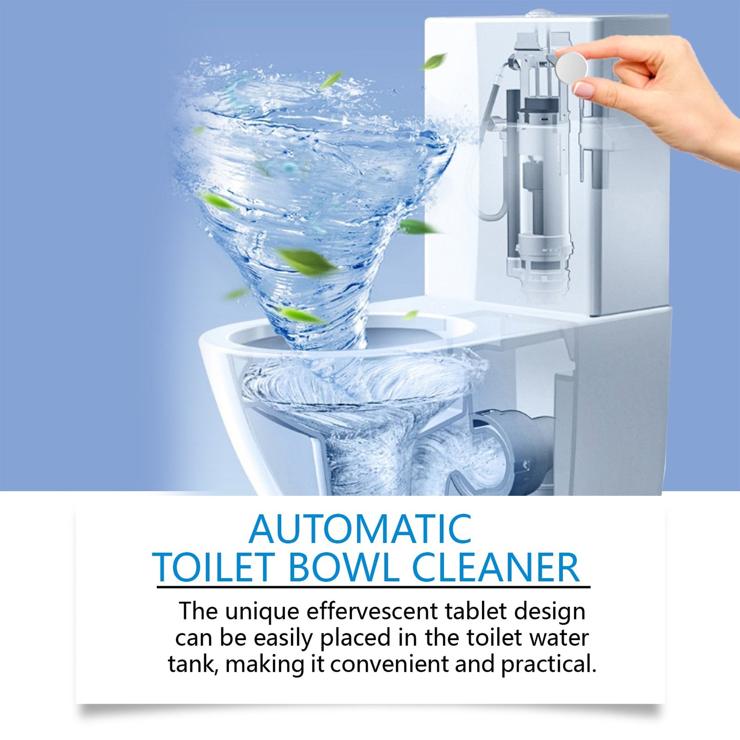 JAYSUING Toilet cleaning tablets Efficient toilet cleaning, stain removal, descaling, and deodorizing toilet cleaning tablets