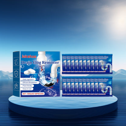 Jakehoe Drain Cleaner Effervescent Tablets（Boxed） Toilet floor drain, drainage pipe, sewer unclogging and anti-clogging cleaning