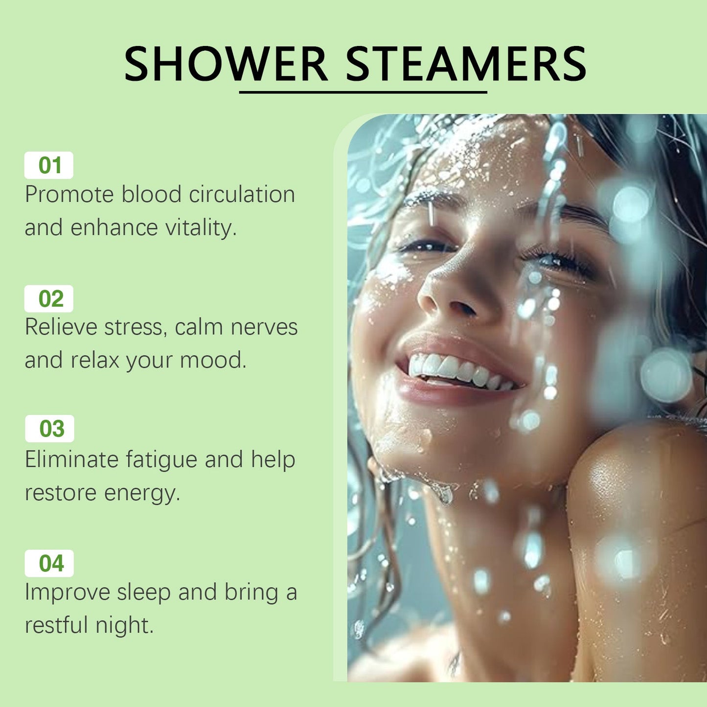 OceAura Mint-scented bath fragrance tablets Gentle cleansing and comfort for the body and skin, alleviating discomfort with aromatherapy tablets