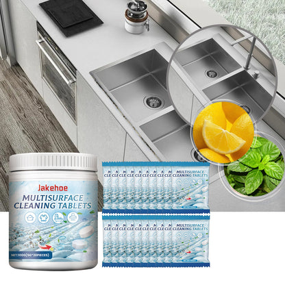 Jakehoe Multi-Surface Cleaning Effervescent Tablets Stove tiles, bathroom, kitchen mold and dirt cleaning