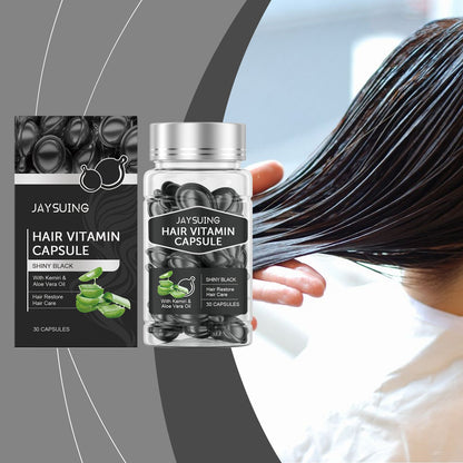 Jaysuing Hair Care Essential Oil Capsules Hair Smoothing Care to Improve Dryness and Frizz, Hair Care Essential Oil