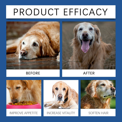 Yegbong Trace element tablets for elderly dogs Nerve-stimulating calcium supplement for overall health and care for elderly dogs