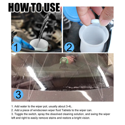 Rayhong Car windshield cleaning effervescent tablets Cleaning, decontamination, and removal of shellac oil film wiper effervescent tablets