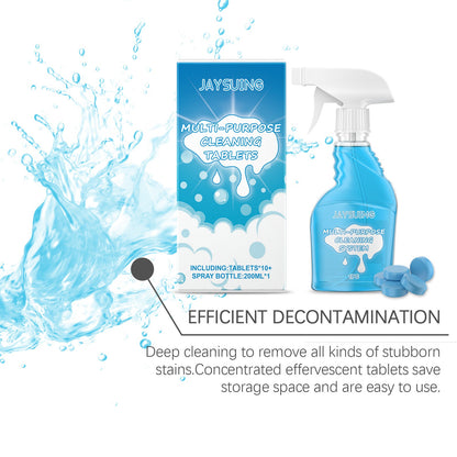 Jaysuing Multi-purpose cleaner Multi-purpose cleaning effervescent tablets, gentle cleaner for removing dirt, grease, and odors