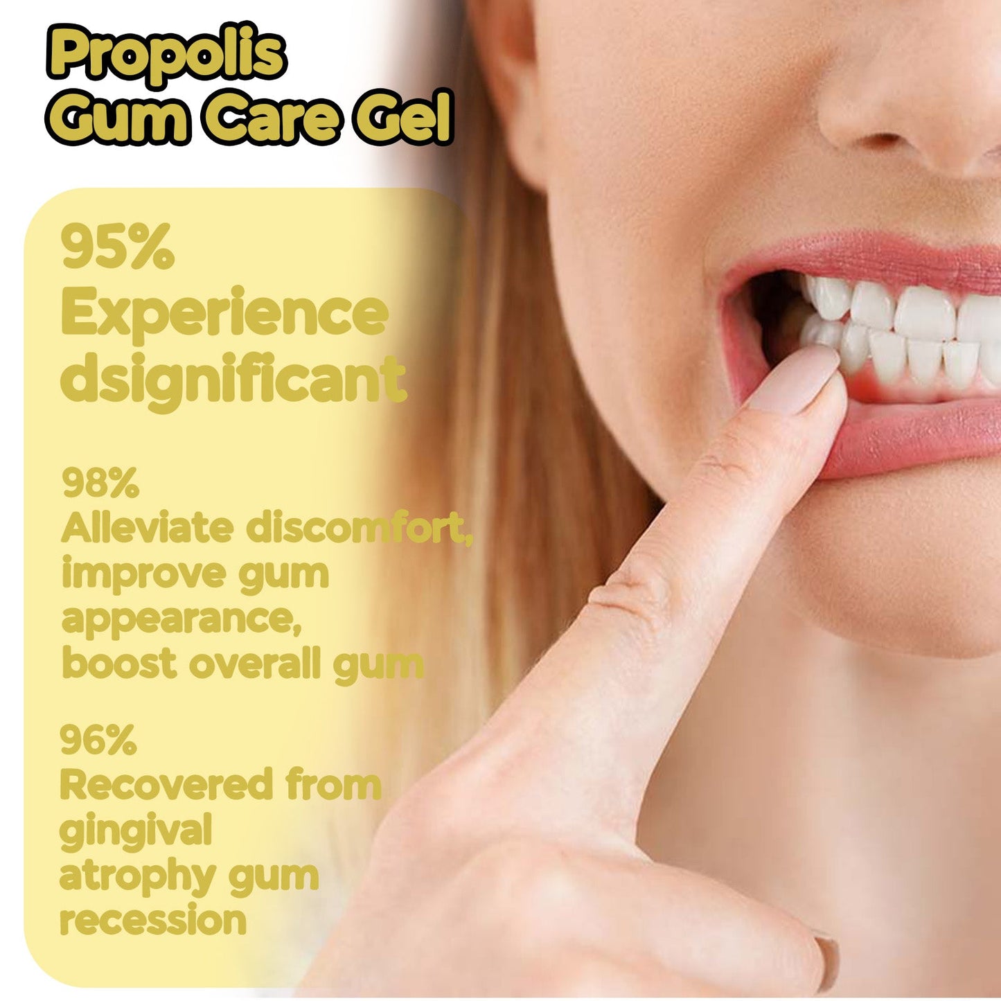 Oralhoe Propolis Gum Care Gel Oral care, cleaning, repairing yellow teeth and dental stains, whitening teeth