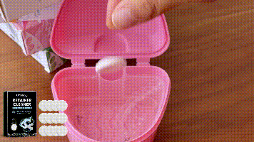 Oralhoe Denture Retainer Cleaning Tablets Cleans bad breath and leaves a pleasant scent, cleaning tablets for braces and dentures care