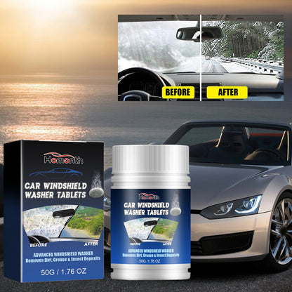Homonth Windshield cleaning tablets Multifunctional car window glass cleaner for stain removal and fog removal