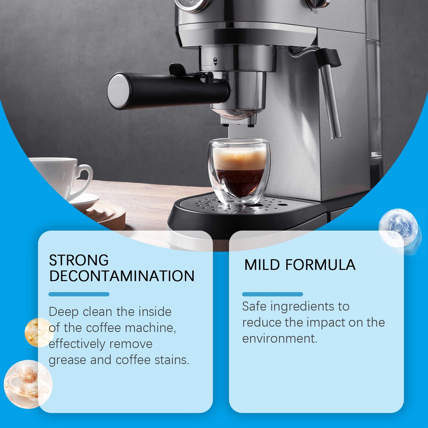 Jakehoe Coffee machine cleaning tablets Special cleaning tablets for coffee machines to remove stains, scale, and for maintenance and renovation