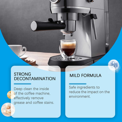 Jakehoe Coffee machine cleaning tablets Special cleaning tablets for coffee machines to remove stains, scale, and for maintenance and renovation