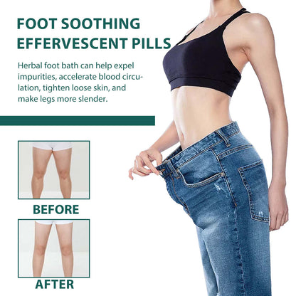 Ximonth Foot Soaking Tablets Relieves physical discomfort, cleanses the feet, provides comfort to the soles, and contains gentle ingredients in the form of effervescent tablets