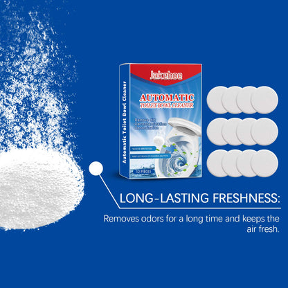 Jakehoe Toilet cleaning effervescent tablets Toilet cleaner removes odors, removes scale and yellowing, and provides long-lasting fresh air