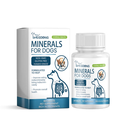 Yegbong Trace element tablets for dogs Supports nerve function and promotes overall health by supplementing calcium and magnesium