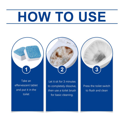 Jaysuing Toilet cleaning tablets Fragrant cleaning products for bathroom cleaning, toilet descaling, and odor removal