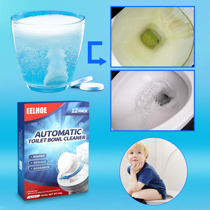 EELHOE Toilet cleaning effervescent tablets Bathroom toilet descaling, decontamination, deodorization, multi-effect odor removal, and freshness