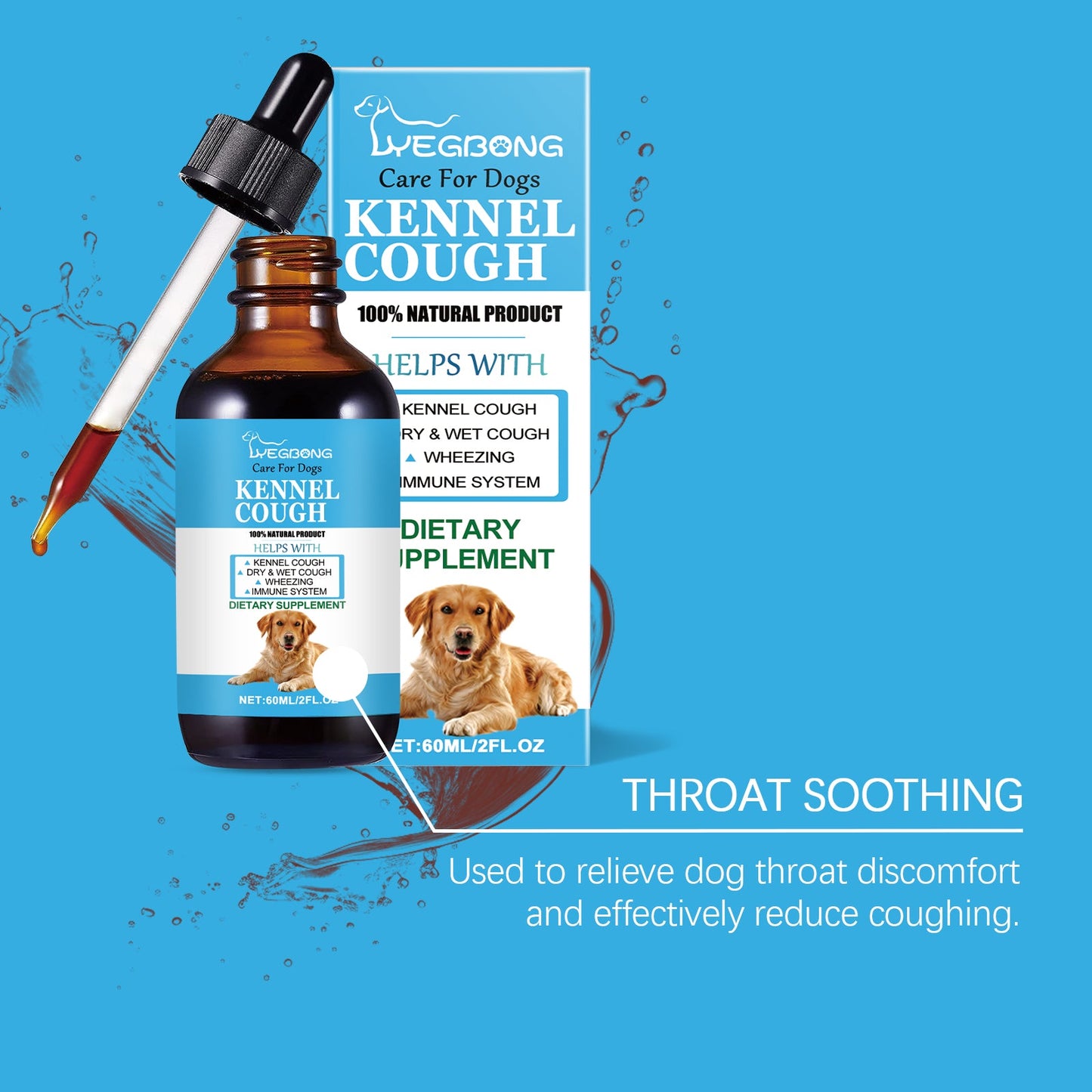 Yegbong Syrup for dogs Special nutritional supplement syrup for pets and dogs to absorb nutrients and protect their health