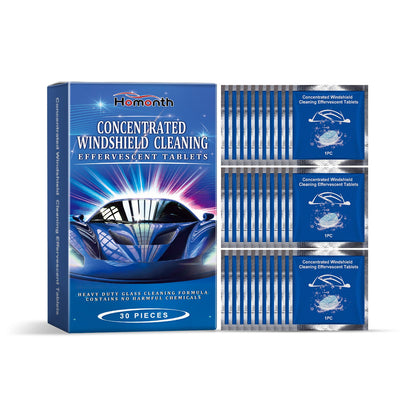 Homonth Car windshield cleaning tablets Car window anti-rain, waterproof, anti-fog glass cleaning effervescent tablets