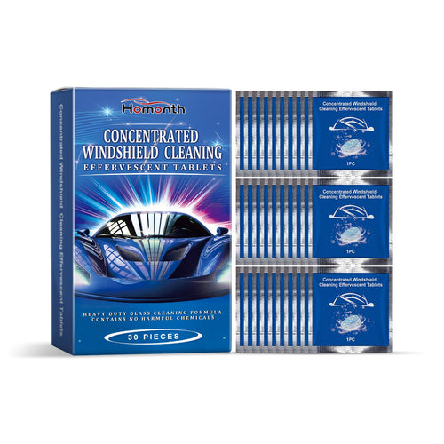 Homonth Car windshield cleaning tablets Car window anti-rain, waterproof, anti-fog glass cleaning effervescent tablets