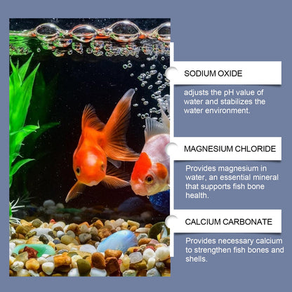Yegbong Salt tablets for ornamental fish aquariums Aquarium salt, special fish salt for ornamental fish, salt tablets for fish keeping, mineral salt