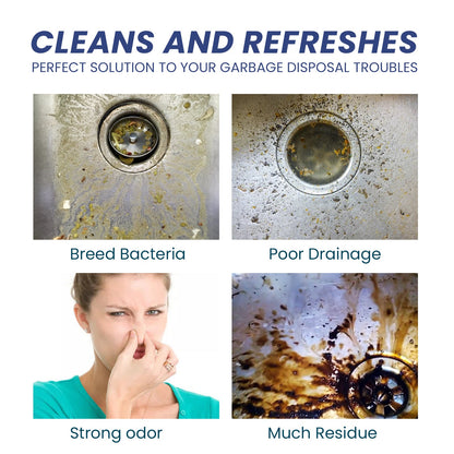Jue-Fish Sink cleaning tablets Kitchen sink cleaning tablets for removing stains, grease, and unclogging pipes
