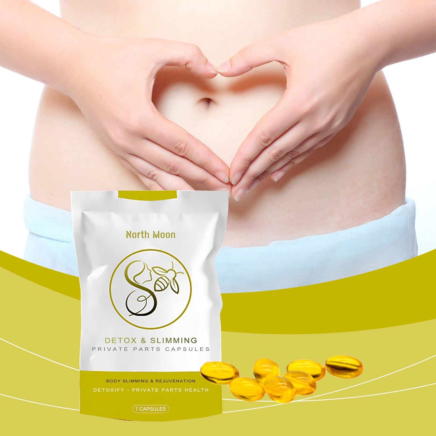 North Moon Women's Care Capsules Gentle cleansing, nourishing, firming, and balancing body skin care capsules