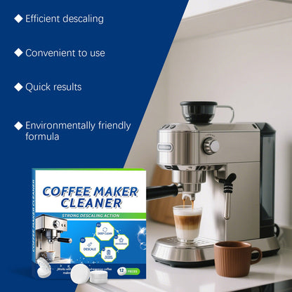 AMZ Coffee machine cleaning tablets Daily gentle cleaning of stains and scale, portable universal coffee machine cleaning and maintenance tablets
