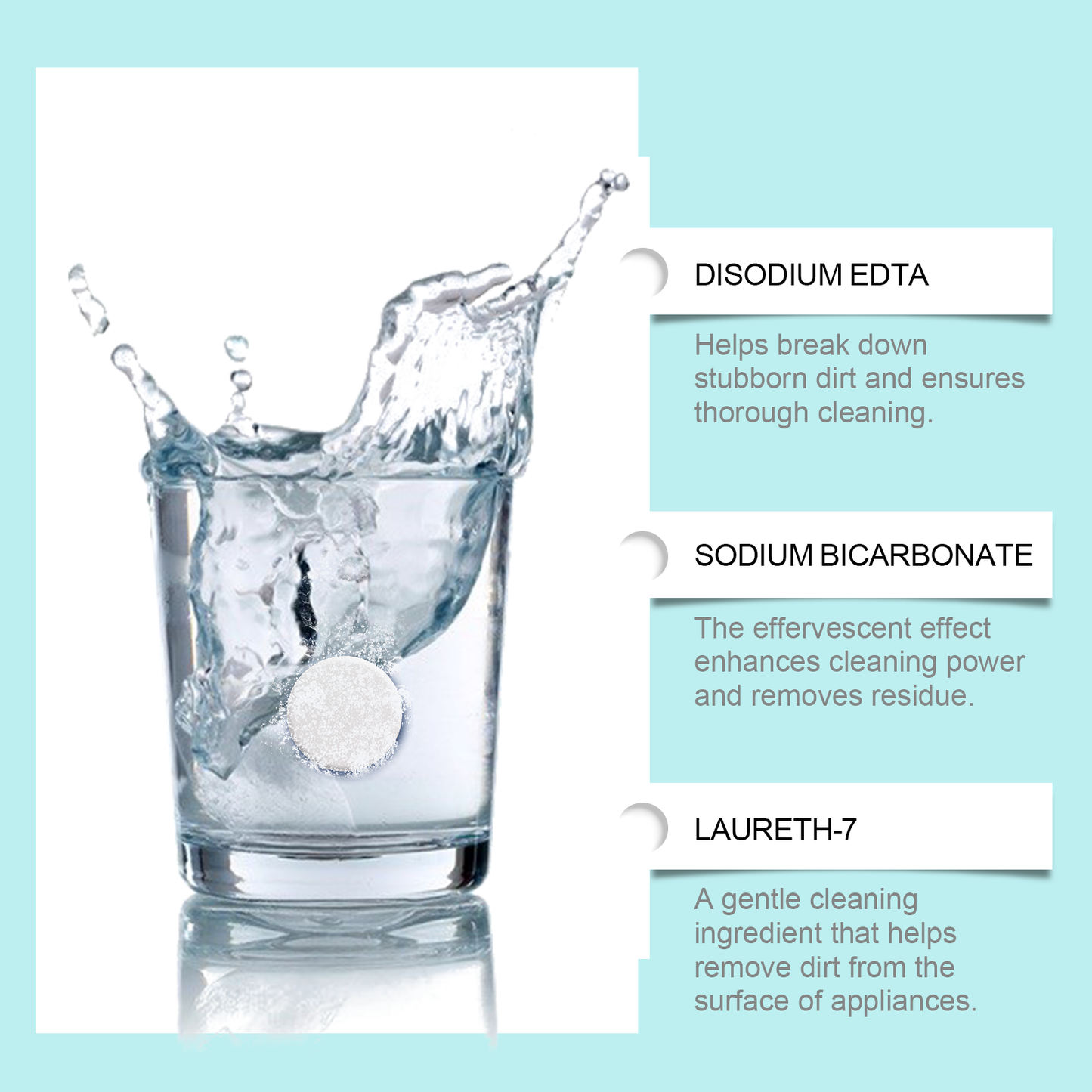 Oralhoe Denture Retainer Cleaning Tablets Tartar buildup cleaner, stain remover, denture care cleaning tablets