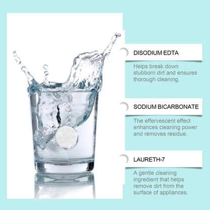 Oralhoe Denture Retainer Cleaning Tablets Tartar buildup cleaner, stain remover, denture care cleaning tablets