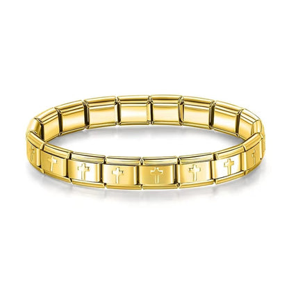 Italian Charm Bracelet（Cross）