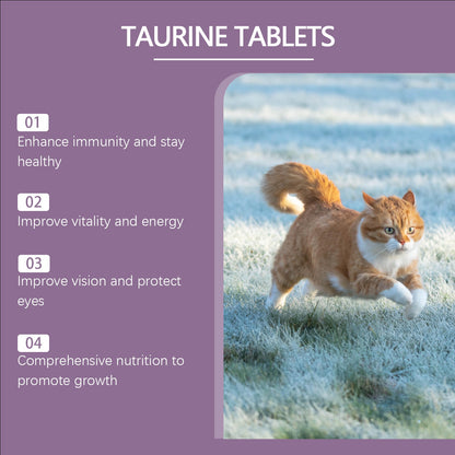 Yegbong Compound Taurine Tablets for Cats Pet nutritional supplement multi-vitamin taurine tablets for cats