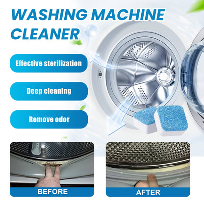 Jaysuing Washing machine cleaning tablets Drum-type pulsator household washing machine tank cleaning removes odors and dirt